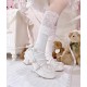 Sheep Puff Little Rose Chunky Heel Shoes(Limited Pre-Order/4 Colours/Full Payment Without Shipping)